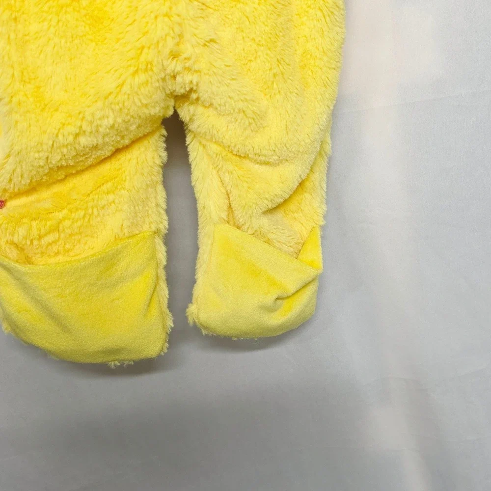 Target Chicken Costume Kids 0-6M Yellow Plush Hooded One Piece Coverall